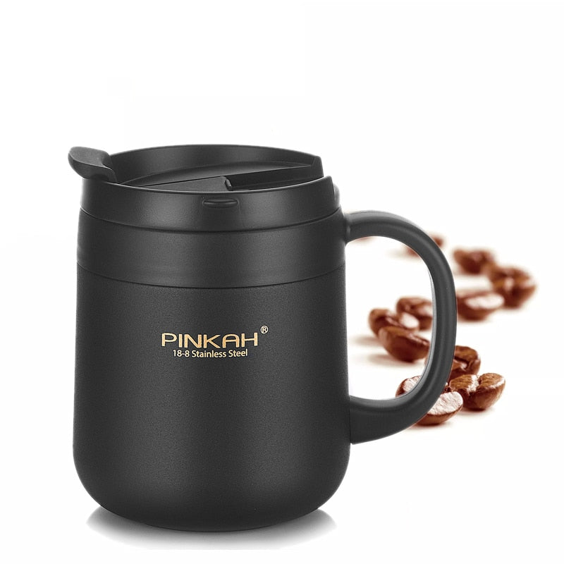 Hot Sale Pinkah Coffee Thermo Mug 340ml 460ml Office Vacuum Flasks Home Thermos Cup With Handle Insulated Mug Thermos As Gift