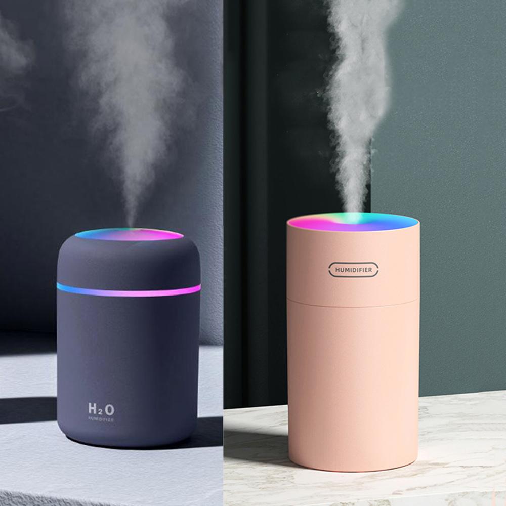 270ml USB Air Humidifier Ultrasonic Aroma Diffuser Car Home Mist Maker with 7 Colors Night LED Lights Mini Office Air Purifier